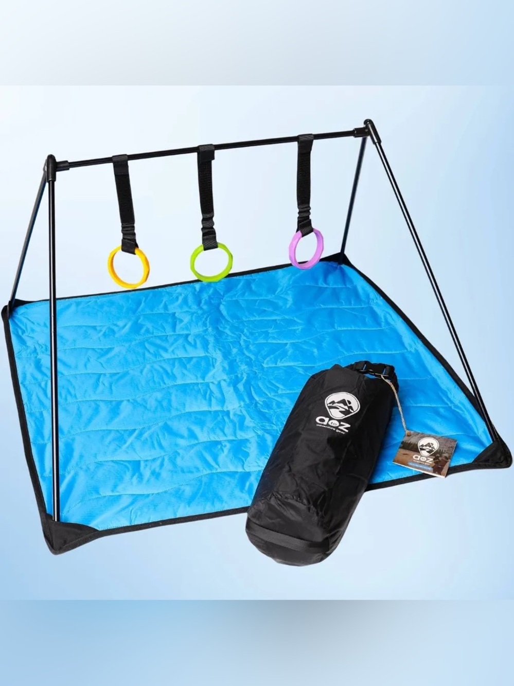 AtoZ Adventure Gear Packable Lay & Play Adventure Mat & Carry Bag Travel Gear